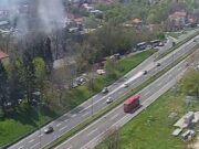 Požar u kući kod Plavog mosta u Beogradu, dvoje povređenih prebačeno u bolnicu