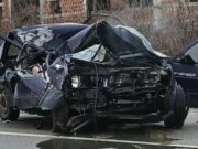 Automobil sleteo s puta u Crvenki, vozilo teško oštećeno