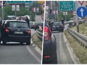 Sudar kamiona i automobila kod Hitne pomoći u Beogradu, bez povređenih