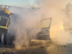 Požar zahvatio automobil na Moravskom koridoru kod Podunavaca, nema povređenih
