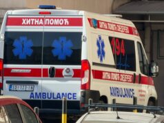 Sudar kombija i traktora na putu Mokrin-Kikinda, povređene dve osobe
