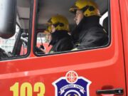 Požar u marketu u Smederevu, vatrogasci na terenu gase vatru