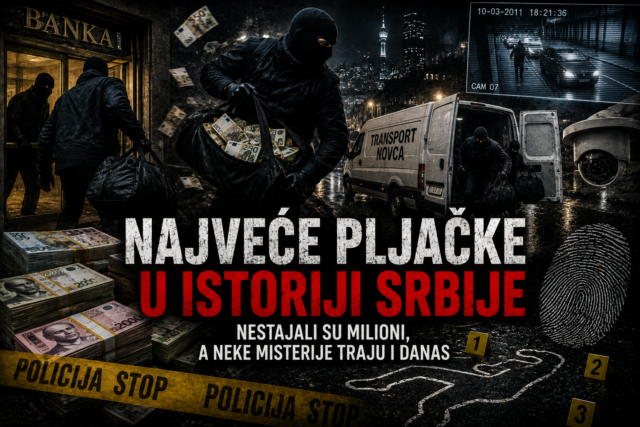 Najveće pljačke u Srbiji