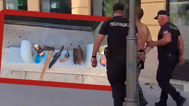 policija-u-kragujevcu Policija u Kragujevcu privela muškarca sa hladnim oružjem blizu skupa – incident u Kragujevcu