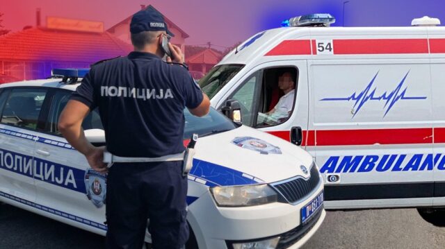 lancani-sudar Lančani sudar kod Rume, povređena jedna osoba, policija traga za vozačem